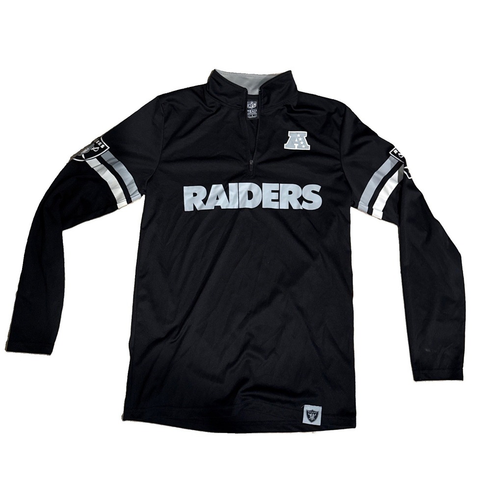 Las Vegas Raiders NFL Apparel 1/4 Zip Pullover  Men's Size Small New With Tags